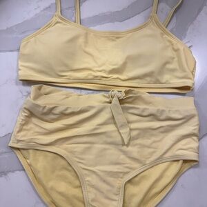 Girls Yellow Swimsuit